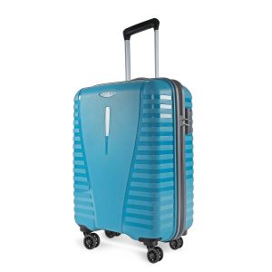 Aristocrat Airpro Check-in 66 Cm(Medium) Polypropylene 360 Degree 8 Wheels Trolley Bag for Travel Hard Case Luggage, Lightweight with Combination Lock & Robust Trolley with 7 Yrs Warranty (Teal Blue